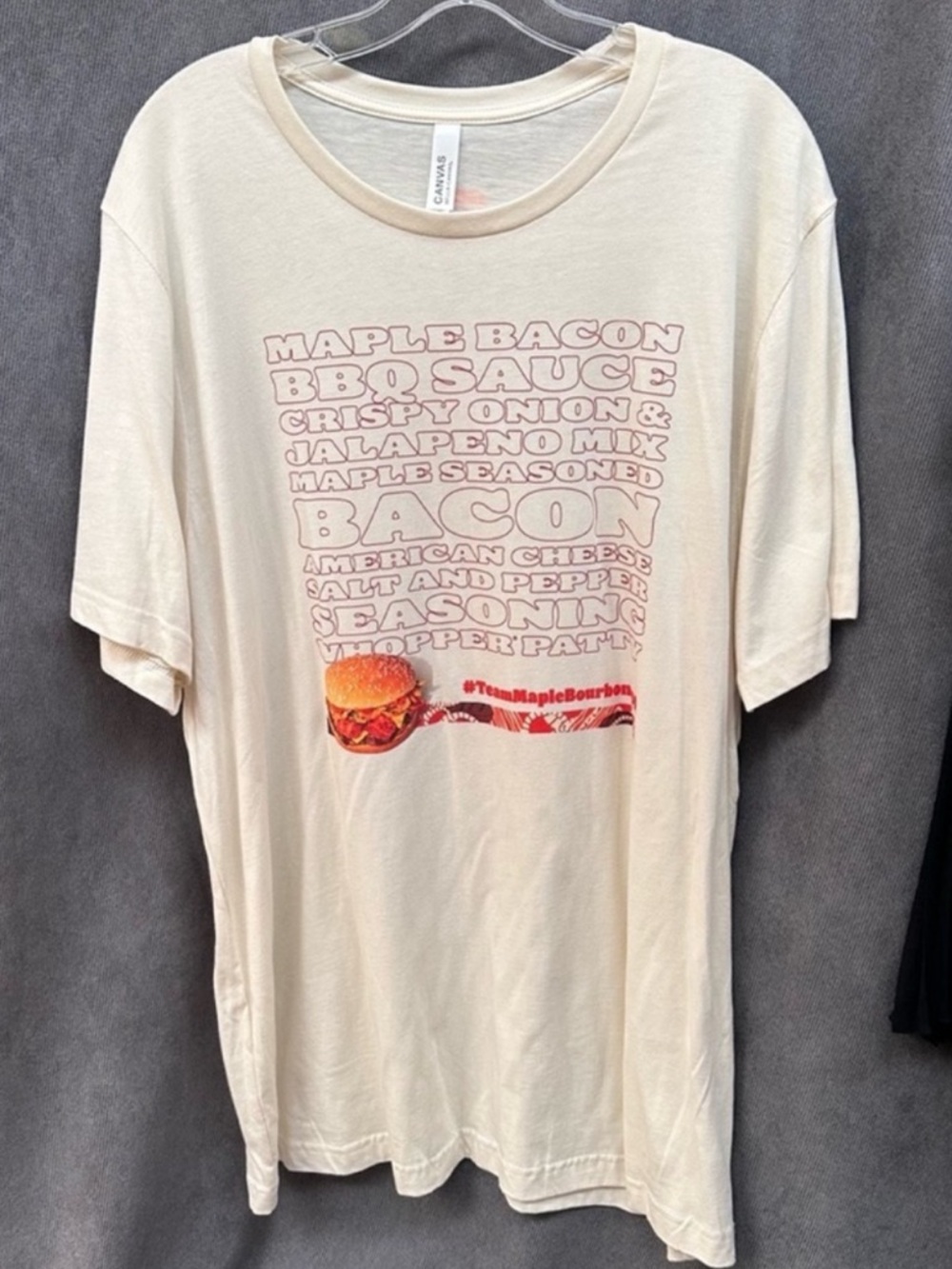 Burger King Promo Tshirt Maple Bourbon Bbq Whopper 2xl